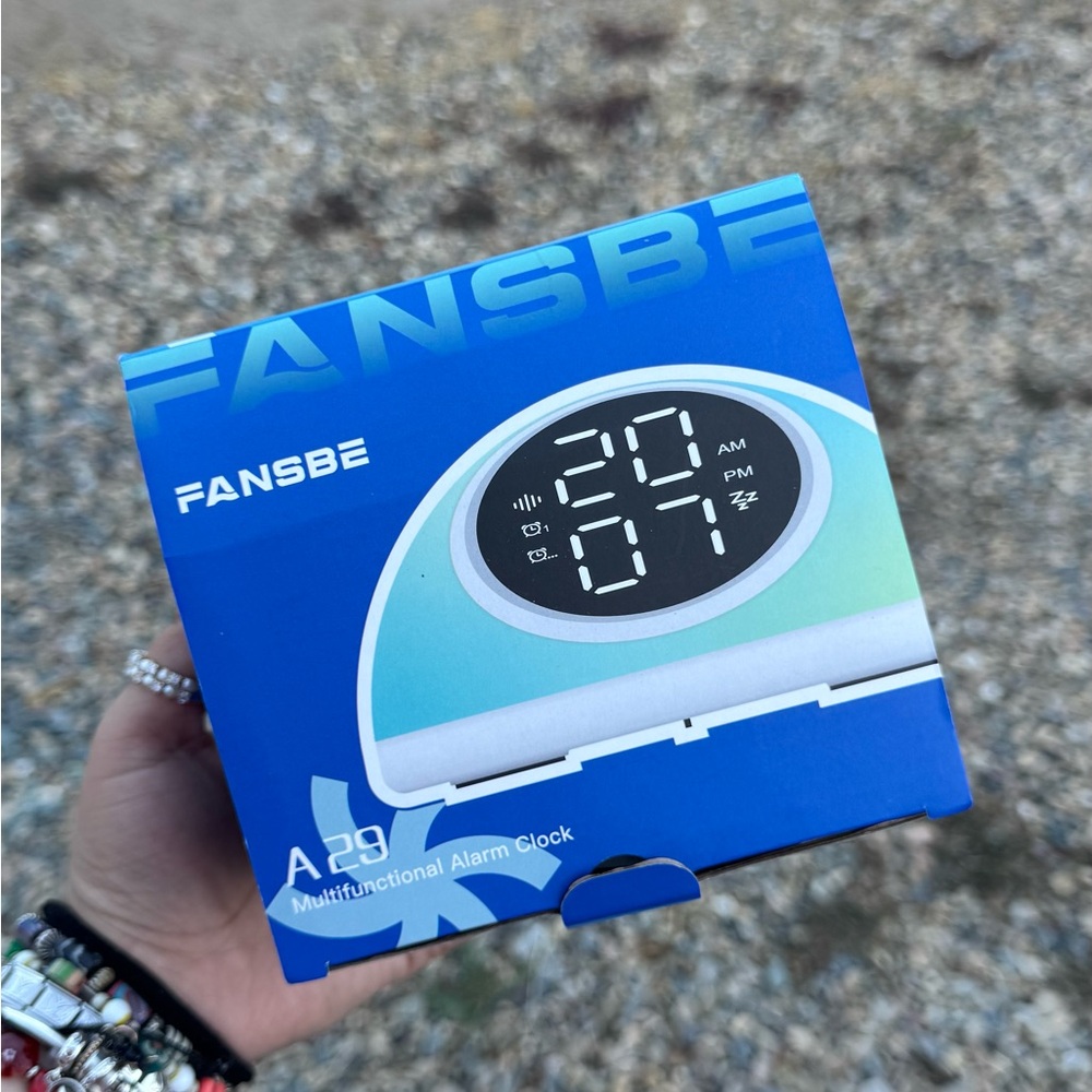 Blue Multifunctional Alarm Clock